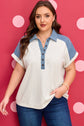 Maddie Cuffed Sleeve Polo PLUS Tee