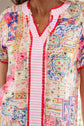 Deborah Print Short Sleeve Blouse