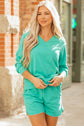 Dani Colorblock Trim Pullover Top