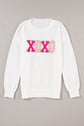 Robin Glitter Print Casual Sweater