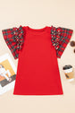 Beatriz Ruffle Short Sleeve PLUS Blouse