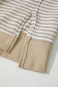 Vanessa Knit Ribbed Trim Long Sleeve PLUS Top