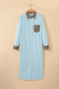 Savannah Contrast Patchwork Long Shirt