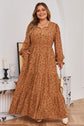 Charleigh Sleeve Tiered Maxi PLUS Dress