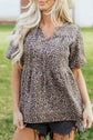 Stephanie Puff Sleeve Babydoll Top