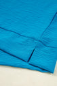 Clara V Neckline Crinkled Blouse