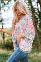 Elora Mix Print Cape Top