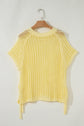 Celine Tied Short Sleeve Sweater