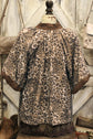 Kahlani Crinkled Colorblock Patchwork PLUS Blouse