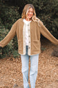 Lilisha Corduroy Edge Patchwork Jacket