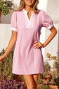 Eleanora Puff Sleeve Mini Dress