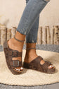 Leona Faux Suede Platform Slippers