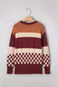 Noelle Checkered Knitted Sweater