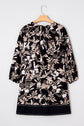 Zaria Print Loose Mini Dress