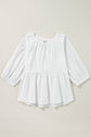 Paula Bow Knot Cutout Back Blouse