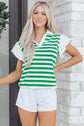 Sawyer Ruffled Short Sleeve Blouse