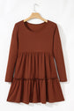 Everleigh Ribbed Frilled Trim High Waist Dress
