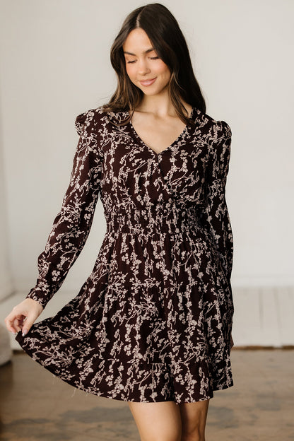 Serenity Waist Flared Mini Dress