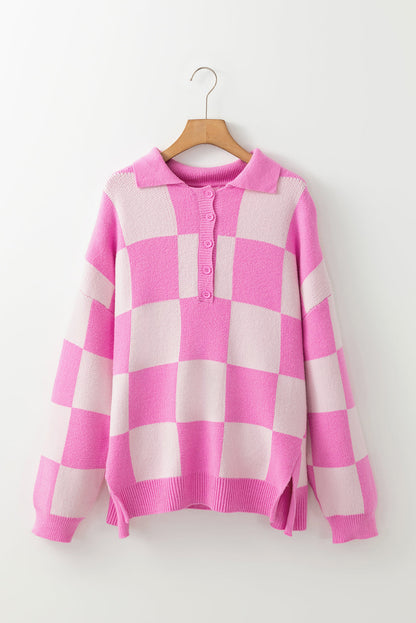 Harper Collared Drop Shoulder Sweater