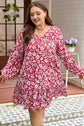 Georgina Balloon Sleeve Relaxed PLUS Dress