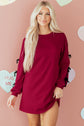 Priscilla Drop Shoulder Sweatshirt Dress