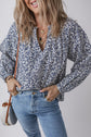 Amelie Notched Puff Sleeve Blouse