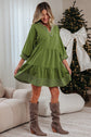Patara Sleeve Tiered Mini Dress