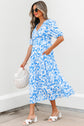 Shannon Floral V Neck Long Dress