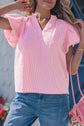 Maelynn Short Bubble Sleeve Blouse