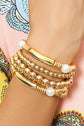 Zoe Plated Beaded Bracelet Set