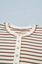 Keira Stripe Half T Shirt