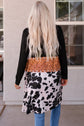 Madison Patchwork Open Front Cardigan
