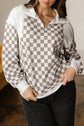 Rosalia Ribbed Patchwork Loose Sweatshirt