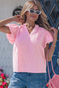 Maelynn Short Bubble Sleeve Blouse