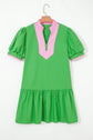 Ainara Ruffle Hem Mini Dress