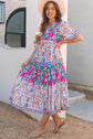Siena Mixed Floral Short Sleeve Dress