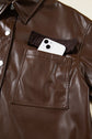 Mila Drawstring Hem Leather Jacket