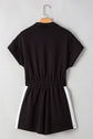Olivia Patchwork Zip Front Romper