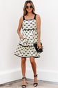 Pagie Bow Knot Shoulder Mini Dress