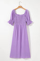 Marley Plus Size Swiss Dot Smocked Dress