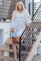 Briana 4 Sleeve Mini Dress