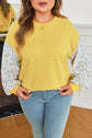 Evelyn Sleeve Patchwork Loose Top