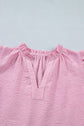 Maelynn Short Bubble Sleeve Blouse
