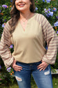 Iris Notched Raw Edge PLUS Jumper