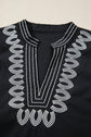 Raelynn Contrast Embroidered Detail Blouse