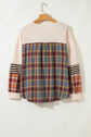 Mackenzie Plaid Patchwork Half PLUS Pullover