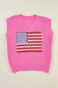 Grace american Flag Knitted Vest