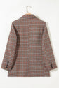 Aria Houndstooth Lapel Collar Blazer