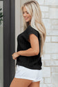 Marina Textured Short Sleeve Sweater