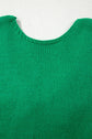 Raven Backless Bubble Sleeve Sweater